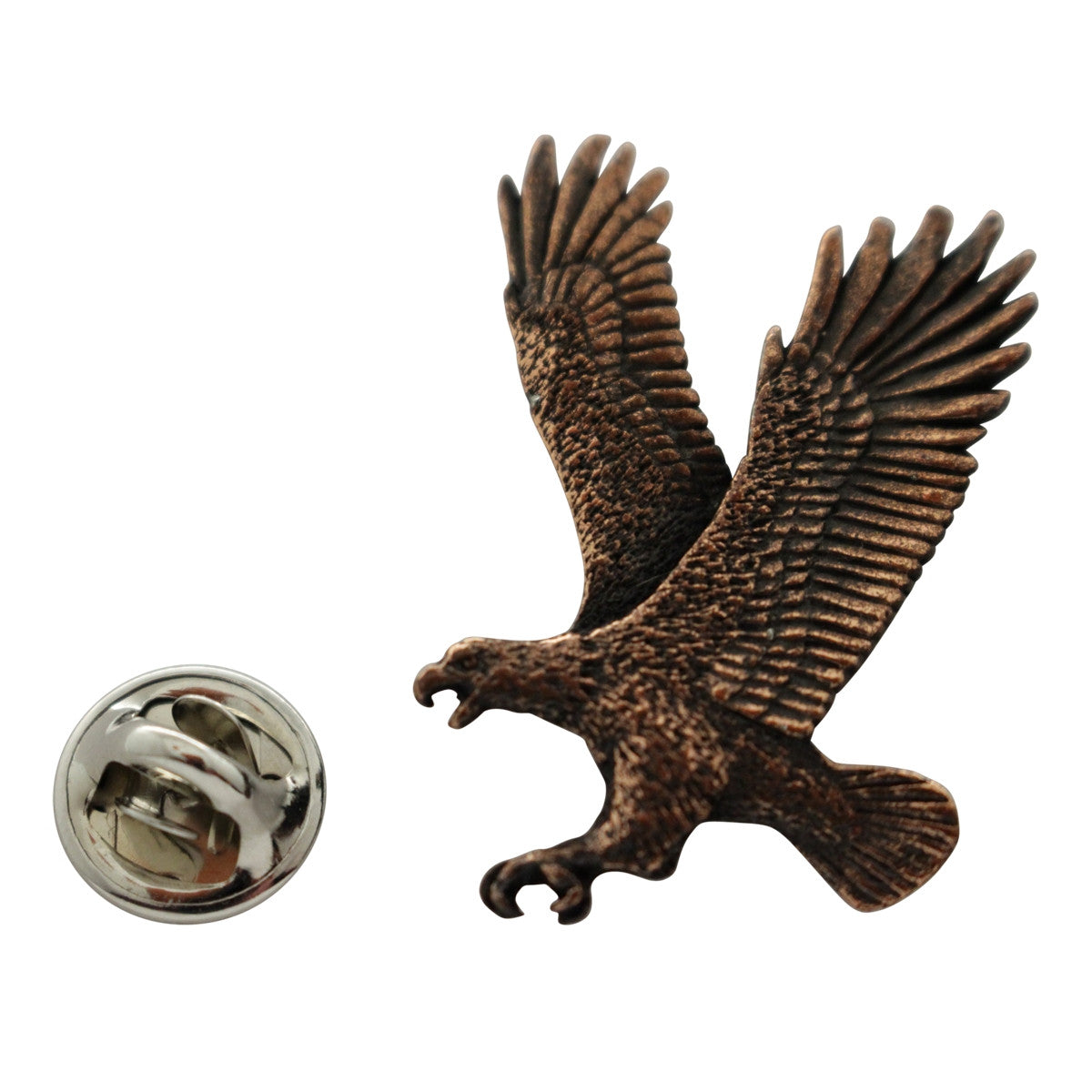 Flying Eagle Pin ~ Antiqued Copper ~ Lapel Pin ~ Sarah's Treats & Treasures